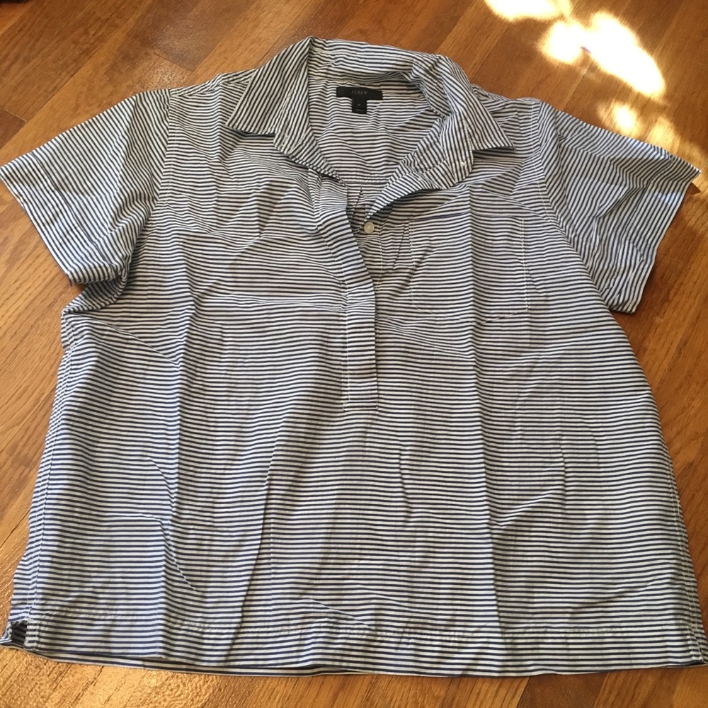 Jcrew crop collared shirt